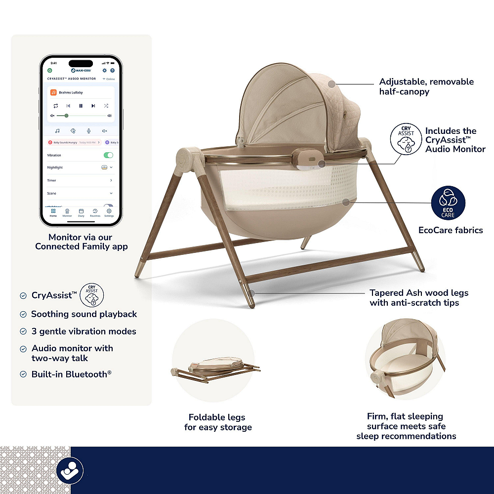 Maxi-Cosi Kindred Sibia Bassinet - Bellini Baby and Teen