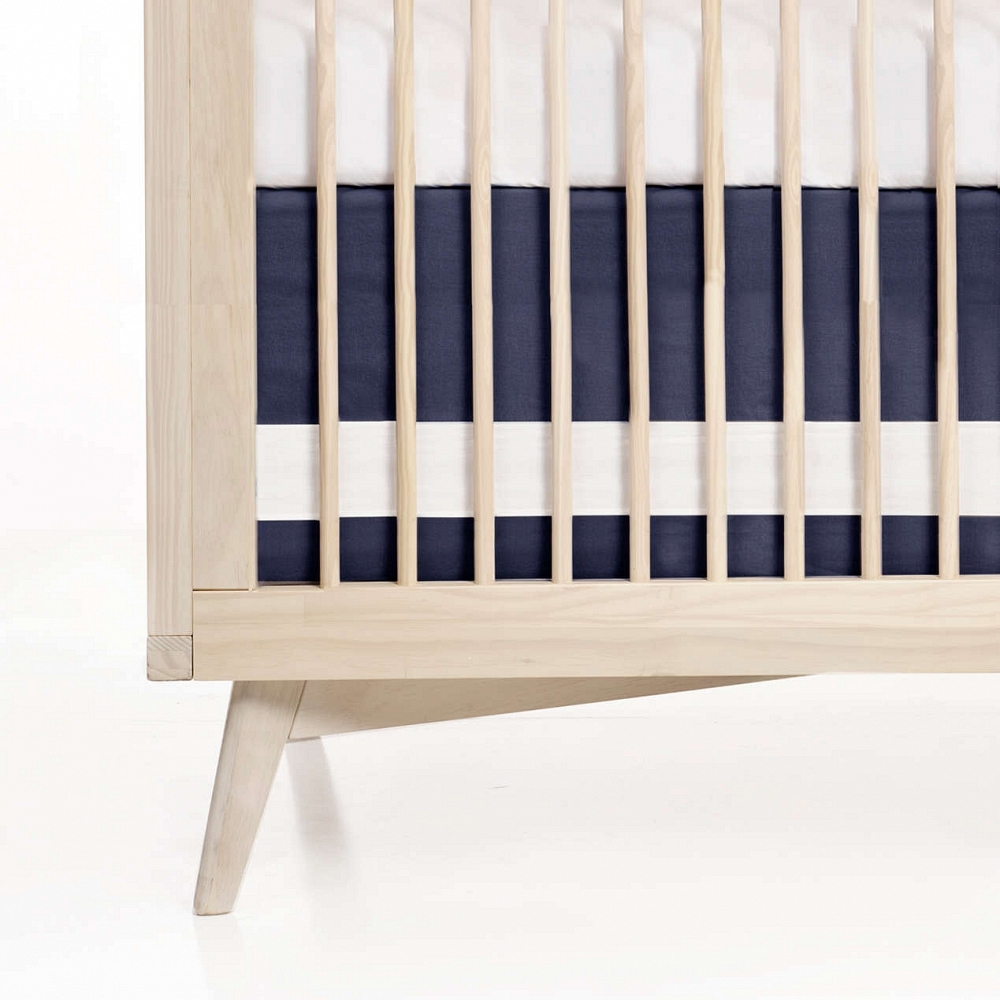 Oilo Studios Studio Indigo Crib Skirt