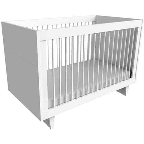 crib and bed
