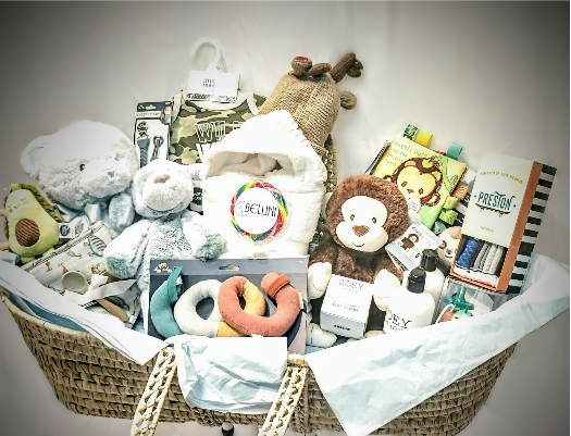 Baby shower gift basket for boy!  Baby shower gift basket, Baby
