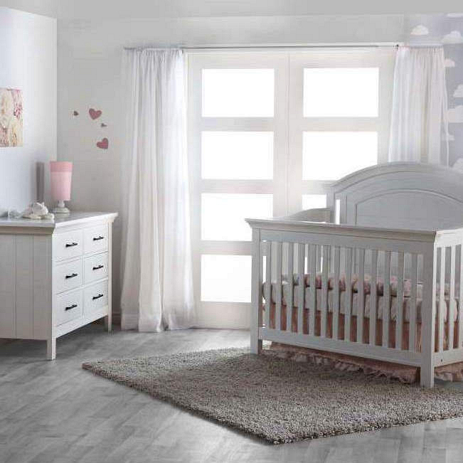 PALI Pali Como Arch Forever Crib Double Dresser Set