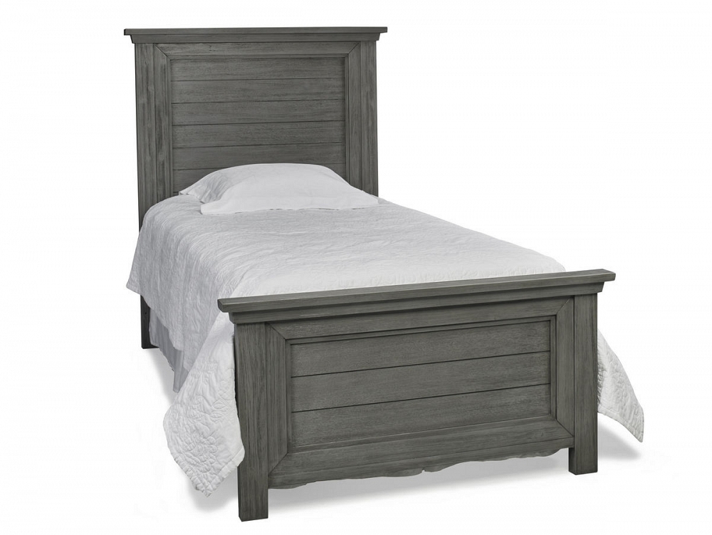 Dolce Babi Lucca Twin Bed Weathered Grey Bellini Baby And Teen Furniture