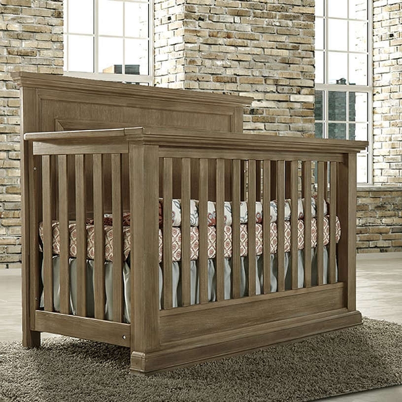 distressed wood crib