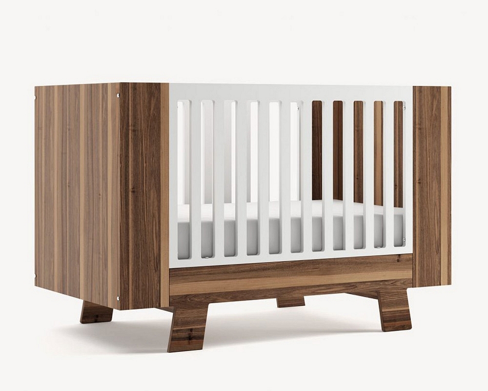 Dutailier Pomelo Crib - Walnut and 