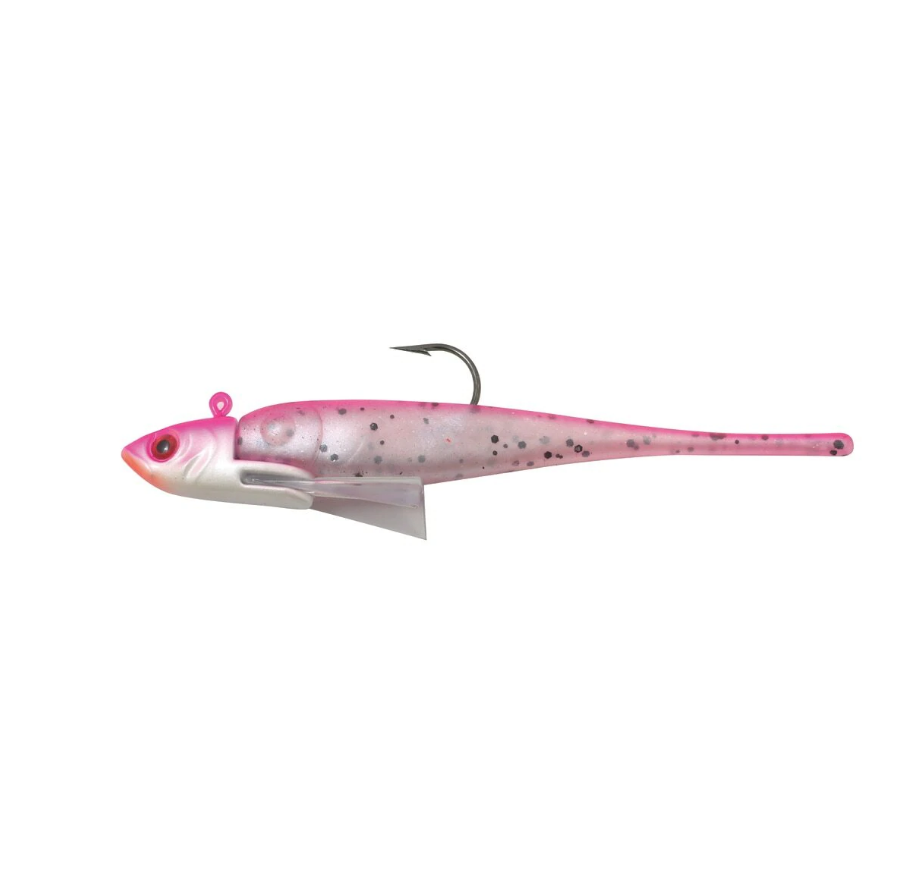 Minnow Crappie Tube 6pk Chartreuse Minnow Pink Belly