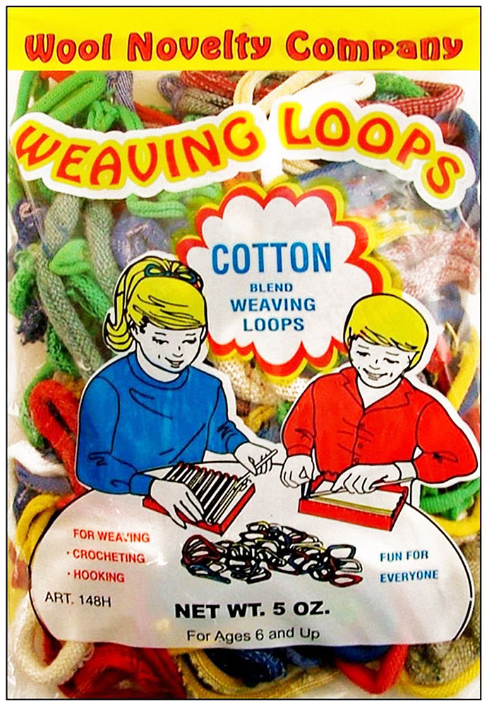 Wool Novelty Cotton Weaving Loops 16oz. Bag Primary Mix. - 011169412160