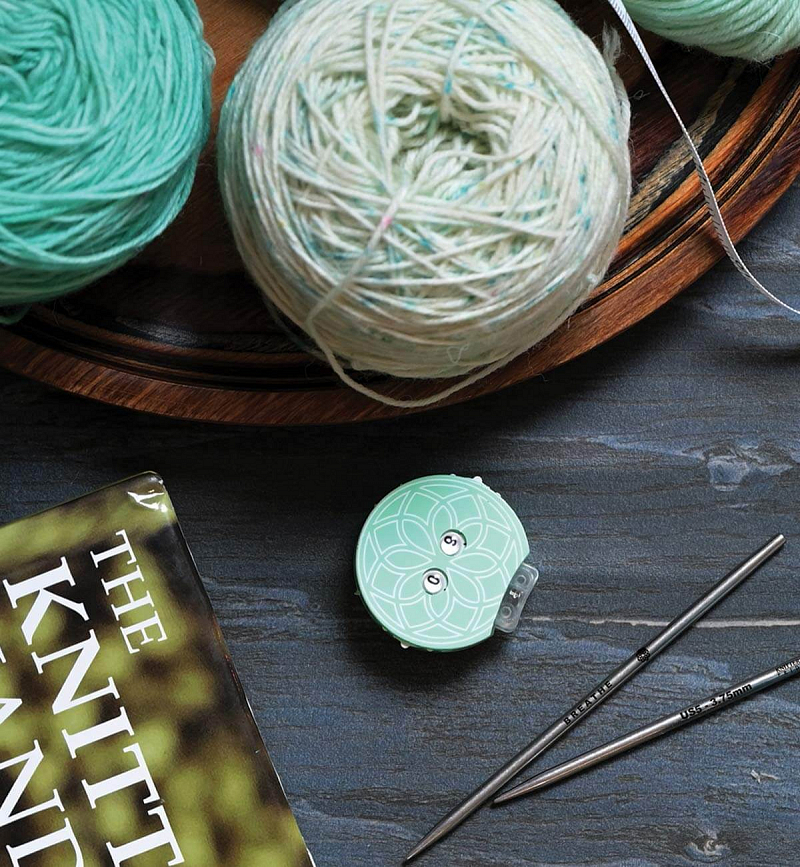 Mindful Teal Row Counter - The Yarn Patch