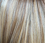 Caramel blonde rooted