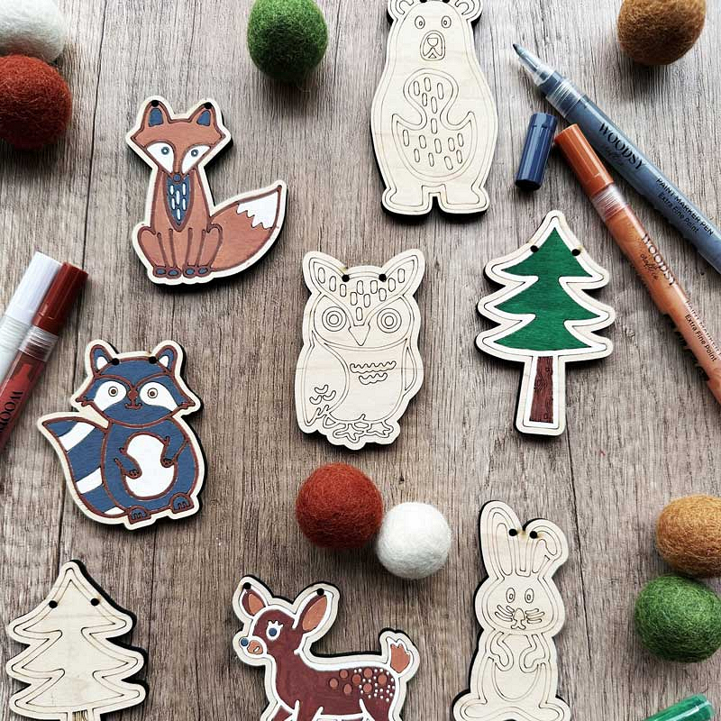 Make on sale Your Own felt Woodland Garland Kit. Sewing pattern. DIY Craft. Sew Your Own