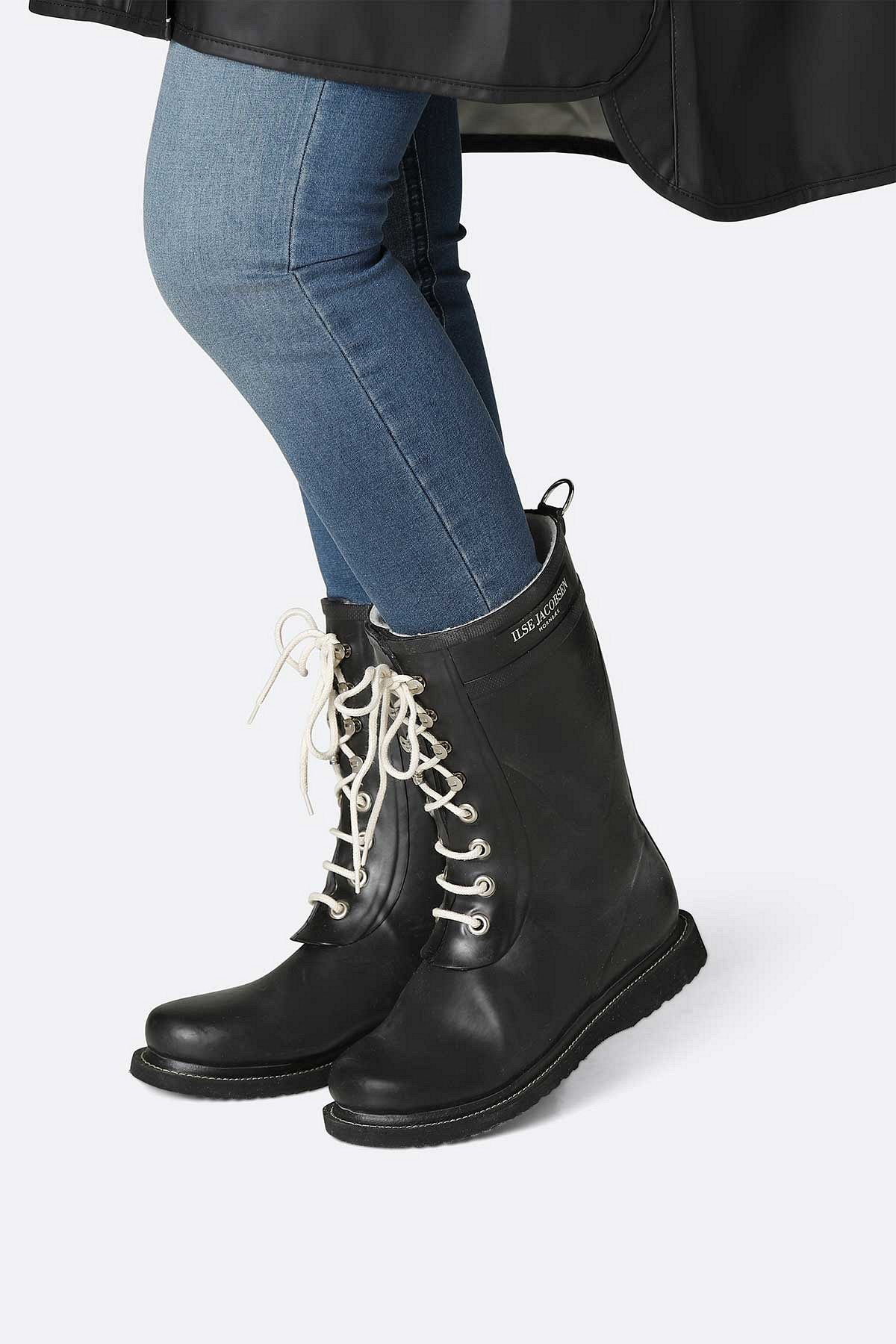 Iconic Lace up Rubber Boots | Ilse Jacobsen | Order Online - Cashmere