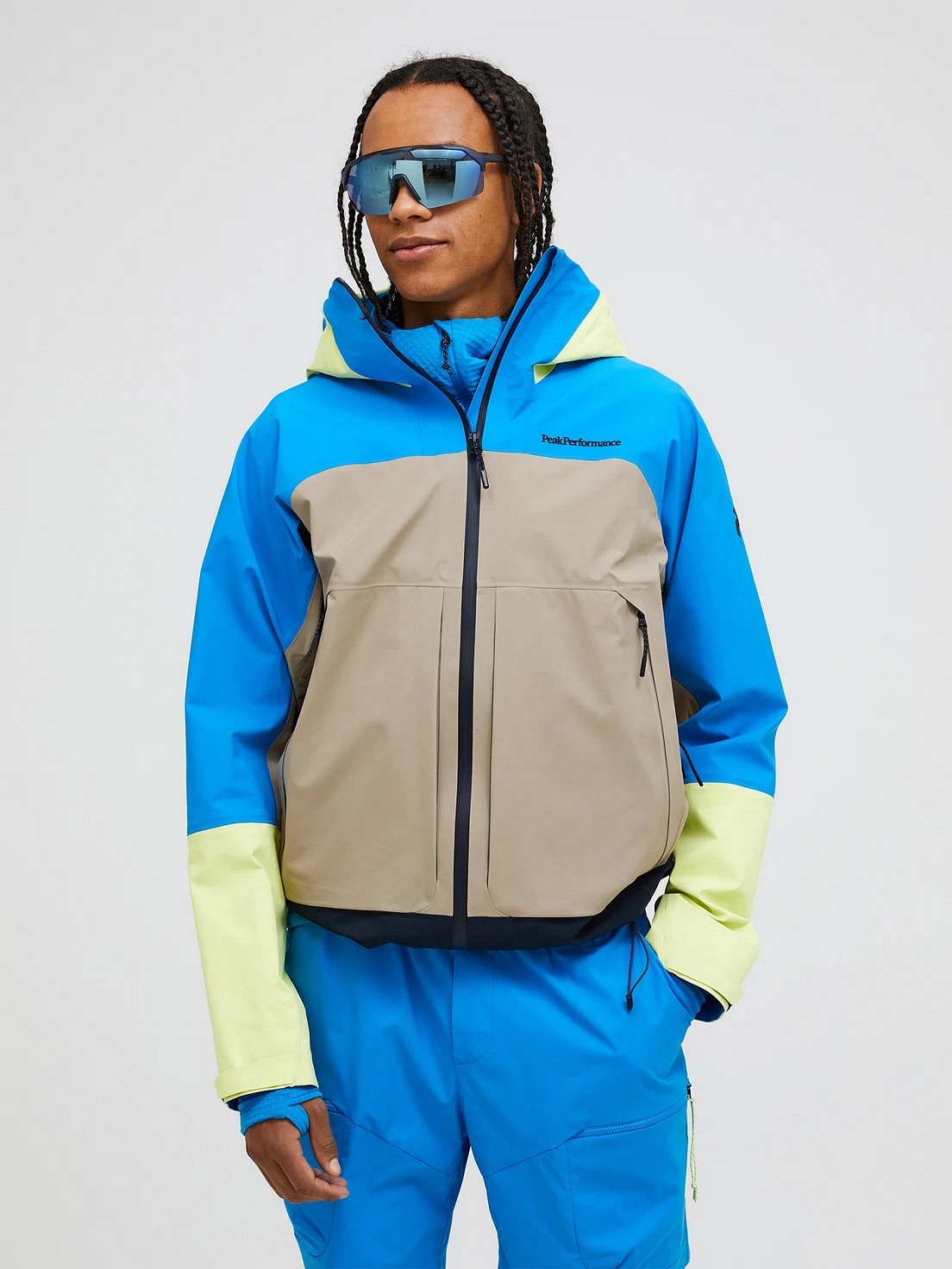 Zip Jacket Peak Performance Blue Elevation PEAK Rider Zip Hood BLÅ
