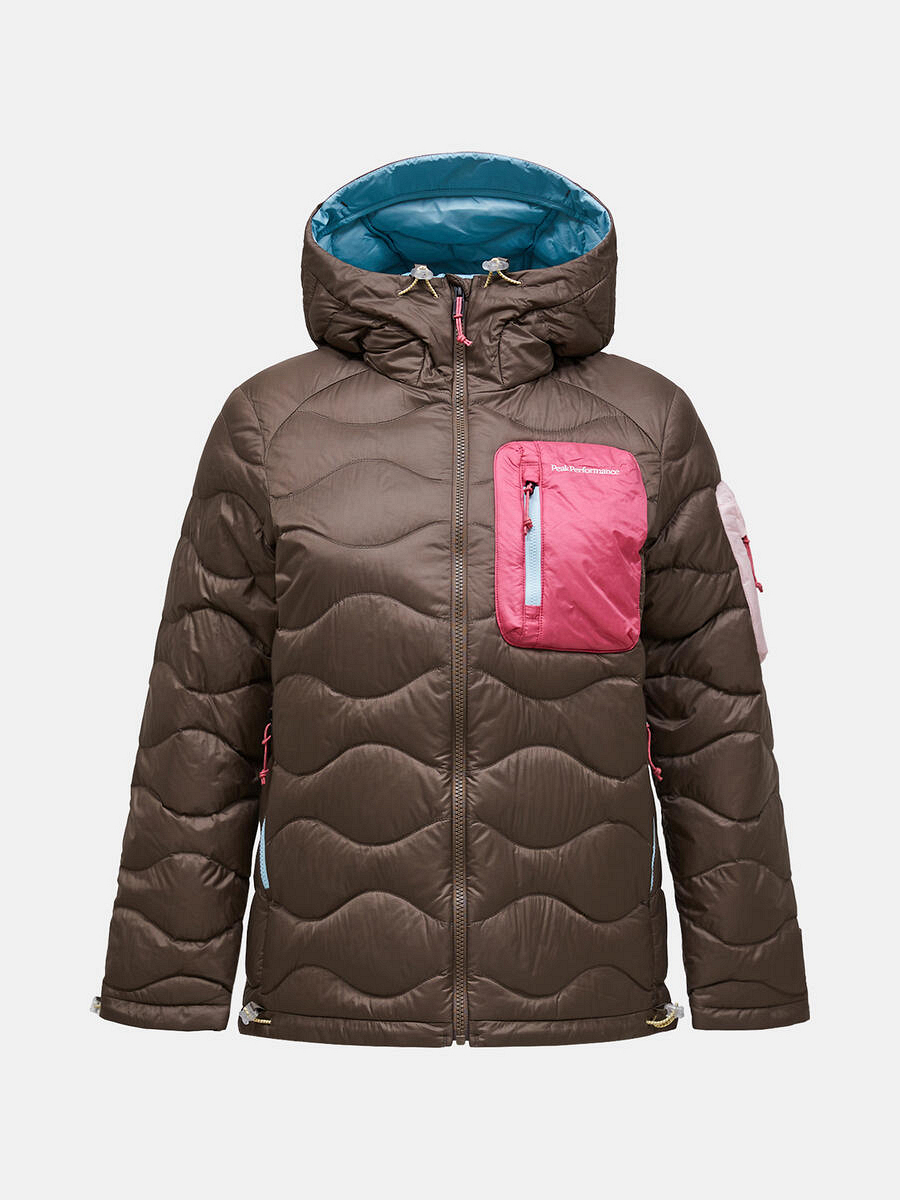 Helium Utility Down Hood Jacket for Women - S / TERRAIN TAN