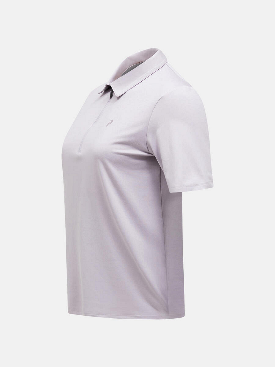 Comfort Zip Polo Women Golf | SS26 - XS / Misty Lavender