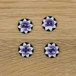 300989 Star Flower Black
